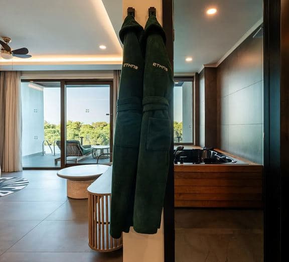 Superior Jacuzzi Swim Up Forest View Kambariai