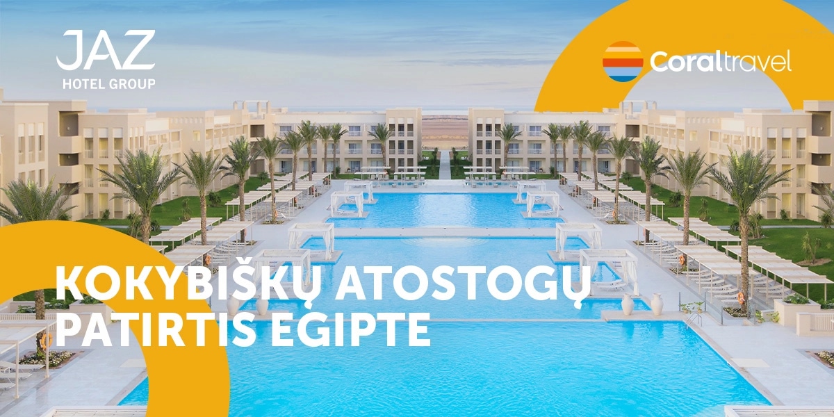 Nauja partnerystė su JAZ HOTEL GROUP – dar daugiau kokybiško poilsio Egipte