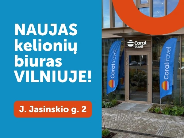 Vilniaus širdyje duris atvėrė antras „Coral Travel“ biuras